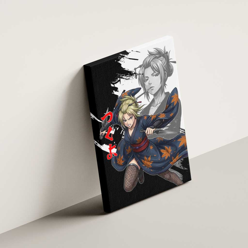 Tsukuyo Canvas Wall Art Edo Shinobi Ink Brush Style