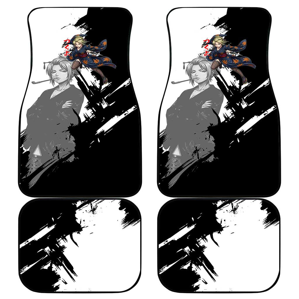 Tsukuyo Car Mats Edo Shinobi Ink Brush Style