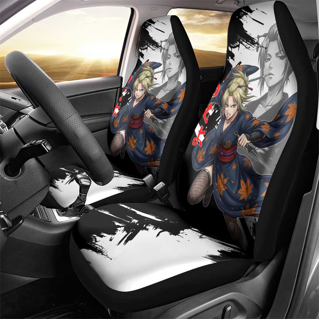 Tsukuyo Car Seat Cover Edo Shinobi Ink Brush Style