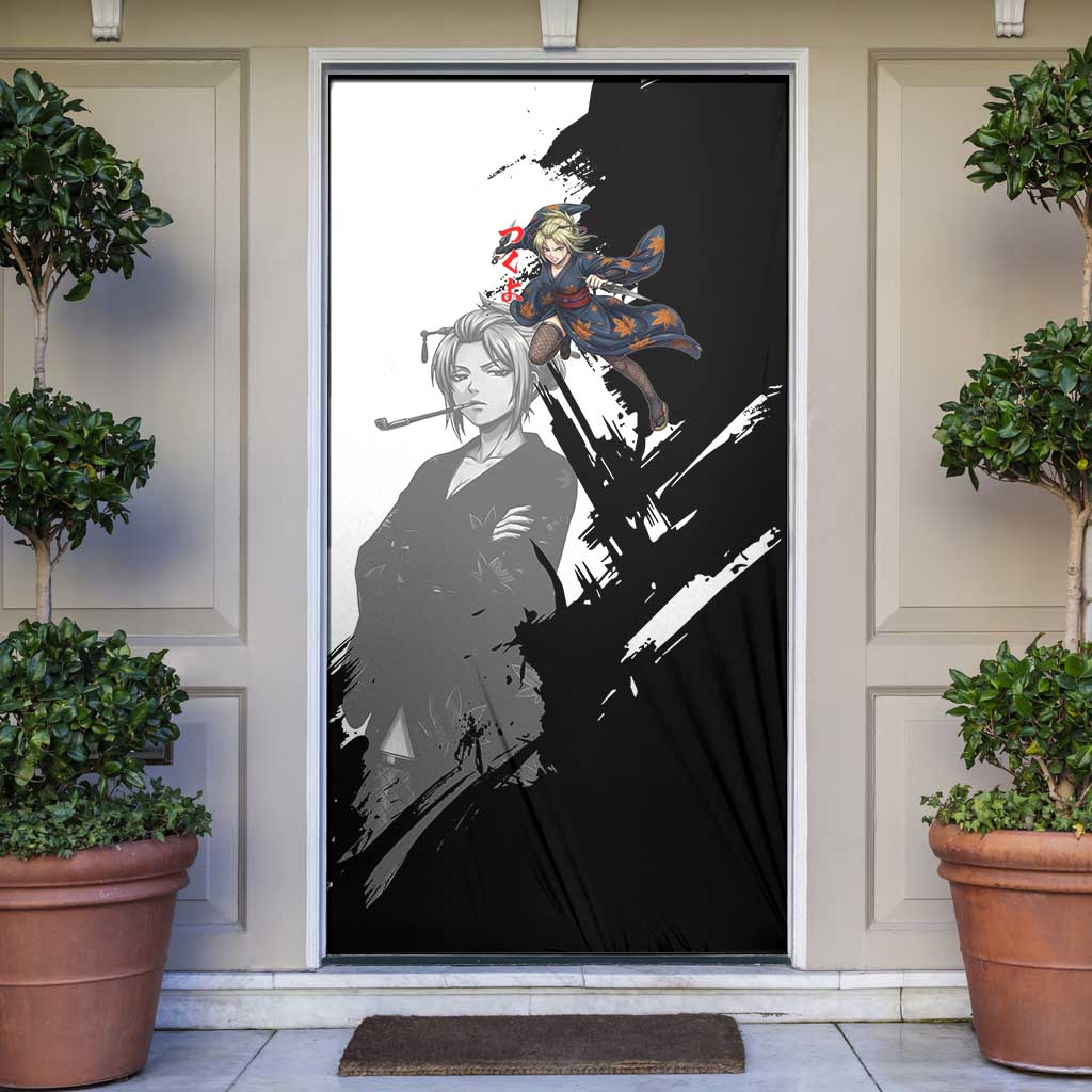 Tsukuyo Door Cover Edo Shinobi Ink Brush Style