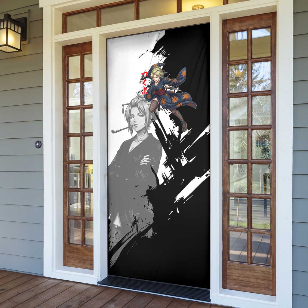 Tsukuyo Door Cover Edo Shinobi Ink Brush Style