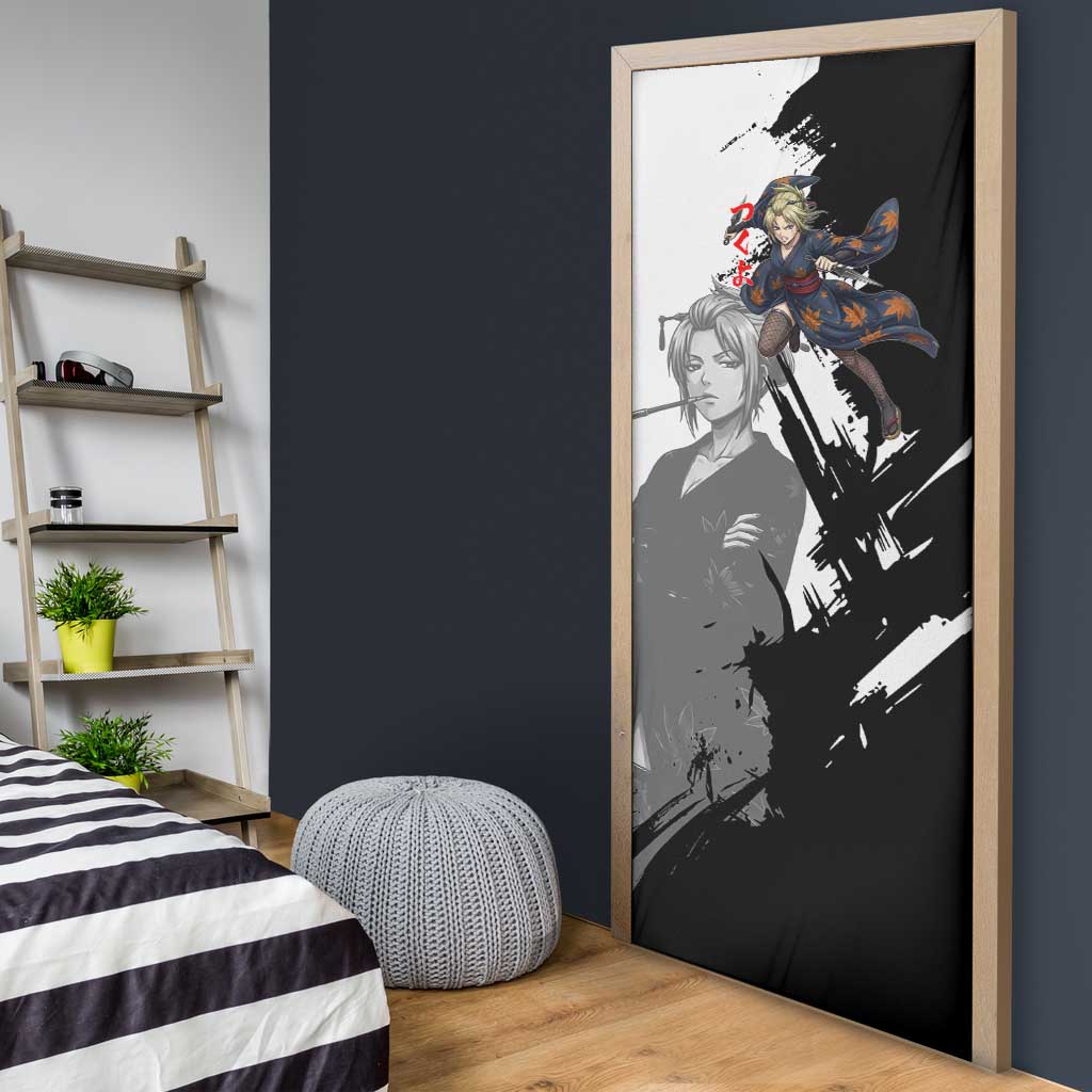 Tsukuyo Door Cover Edo Shinobi Ink Brush Style