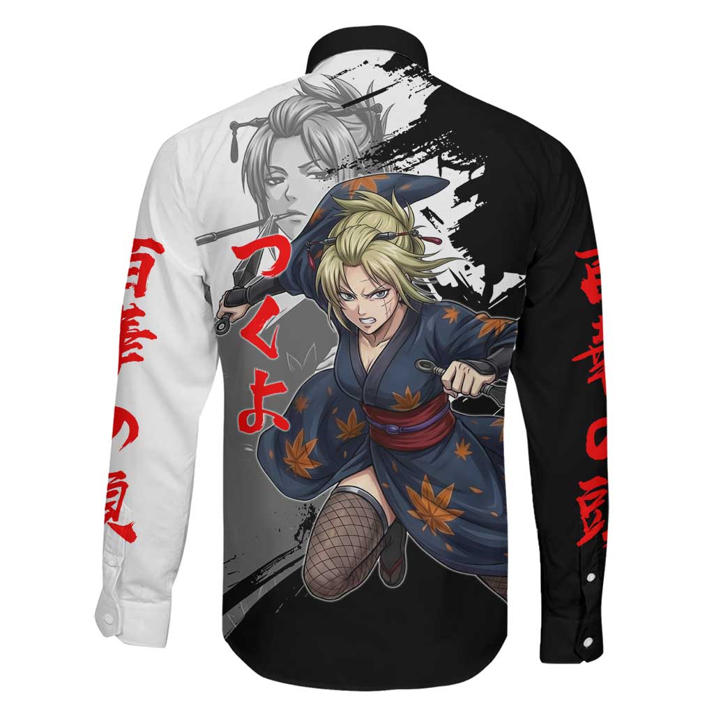 Tsukuyo Family Matching Puletasi and Hawaiian Shirt Edo Shinobi Ink Brush Style