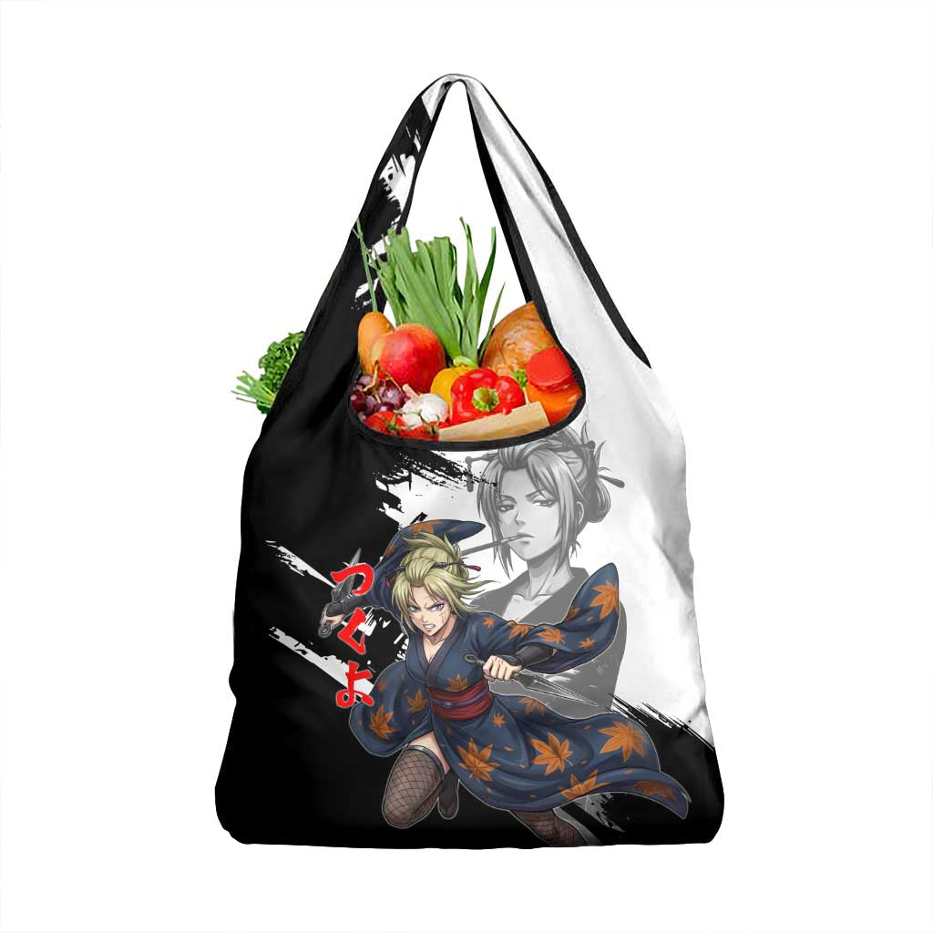 Tsukuyo Grocery Bag Edo Shinobi Ink Brush Style