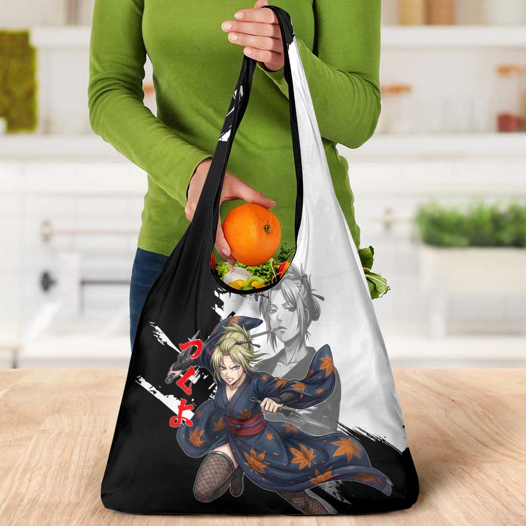 Tsukuyo Grocery Bag Edo Shinobi Ink Brush Style