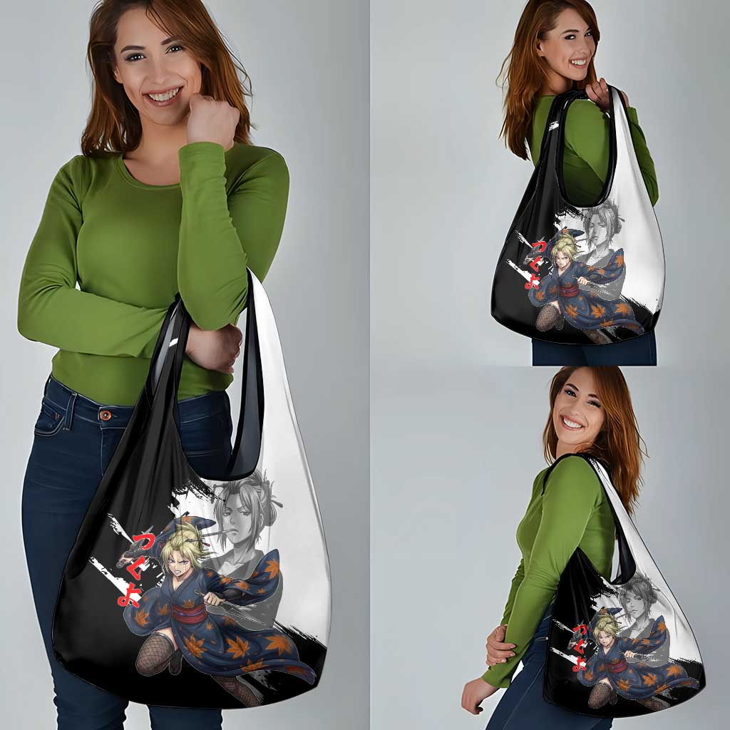 Tsukuyo Grocery Bag Edo Shinobi Ink Brush Style