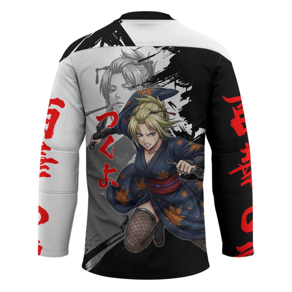 Tsukuyo Hockey Jersey Edo Shinobi Ink Brush Style