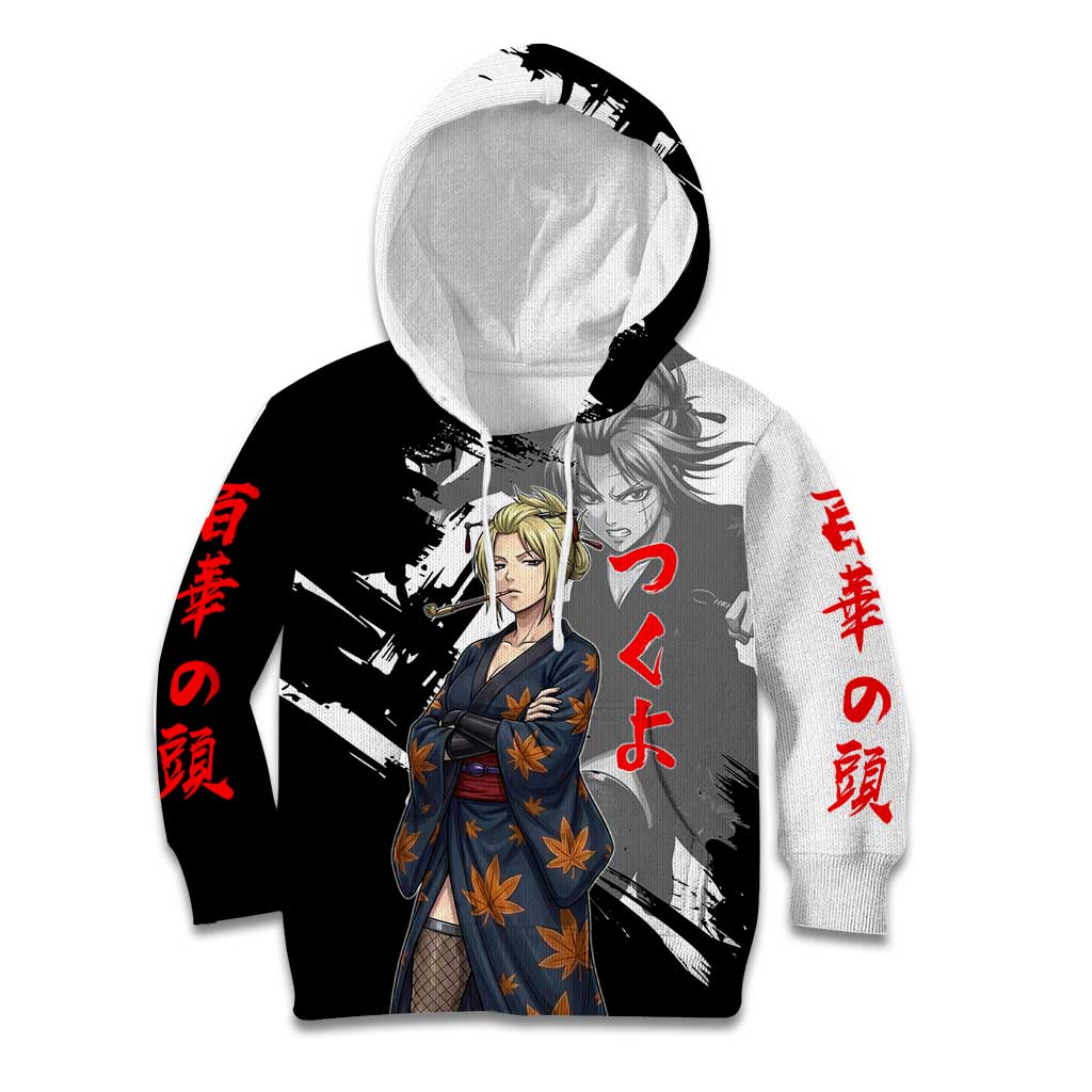 Tsukuyo Kid Hoodie Edo Shinobi Ink Brush Style