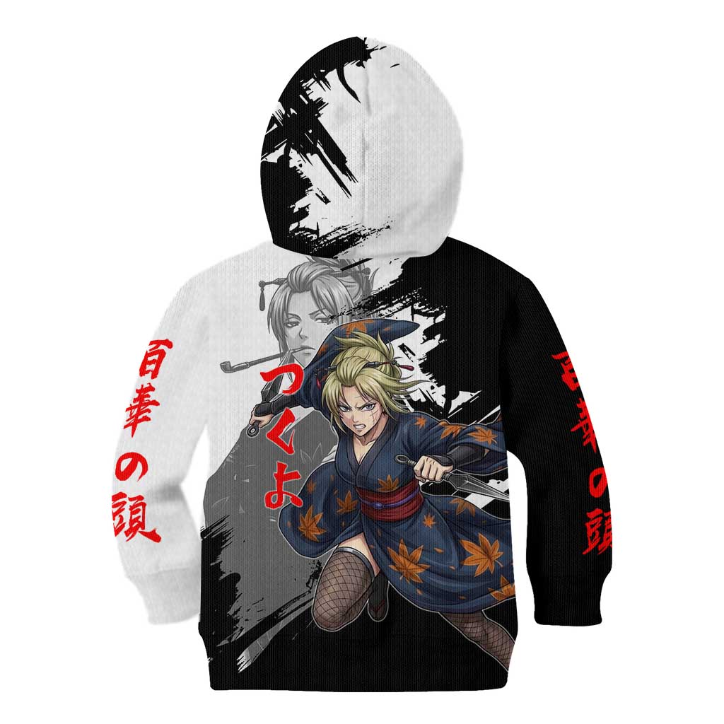 Tsukuyo Kid Hoodie Edo Shinobi Ink Brush Style