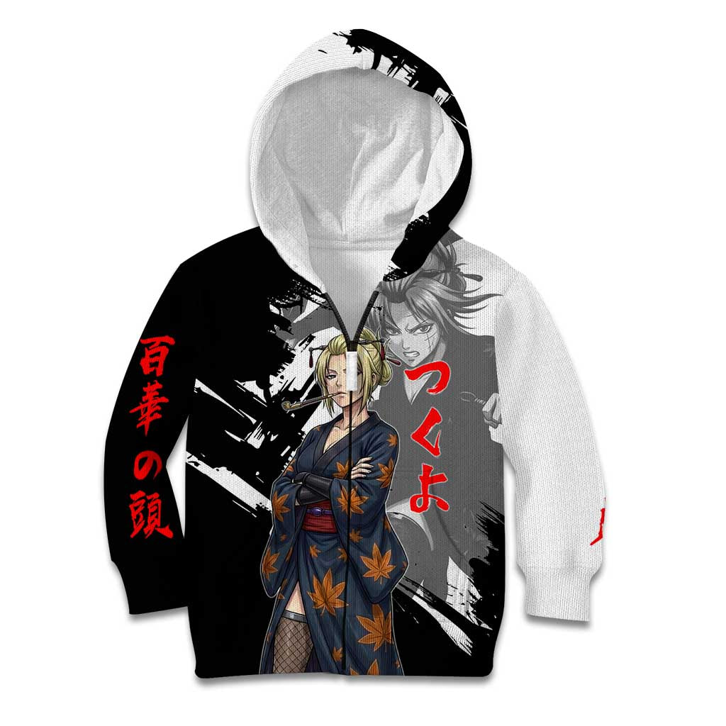 Tsukuyo Kid Hoodie Edo Shinobi Ink Brush Style