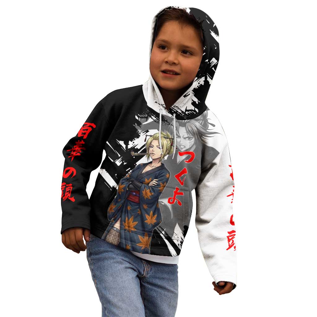 Tsukuyo Kid Hoodie Edo Shinobi Ink Brush Style