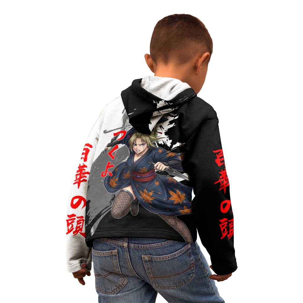 Tsukuyo Kid Hoodie Edo Shinobi Ink Brush Style