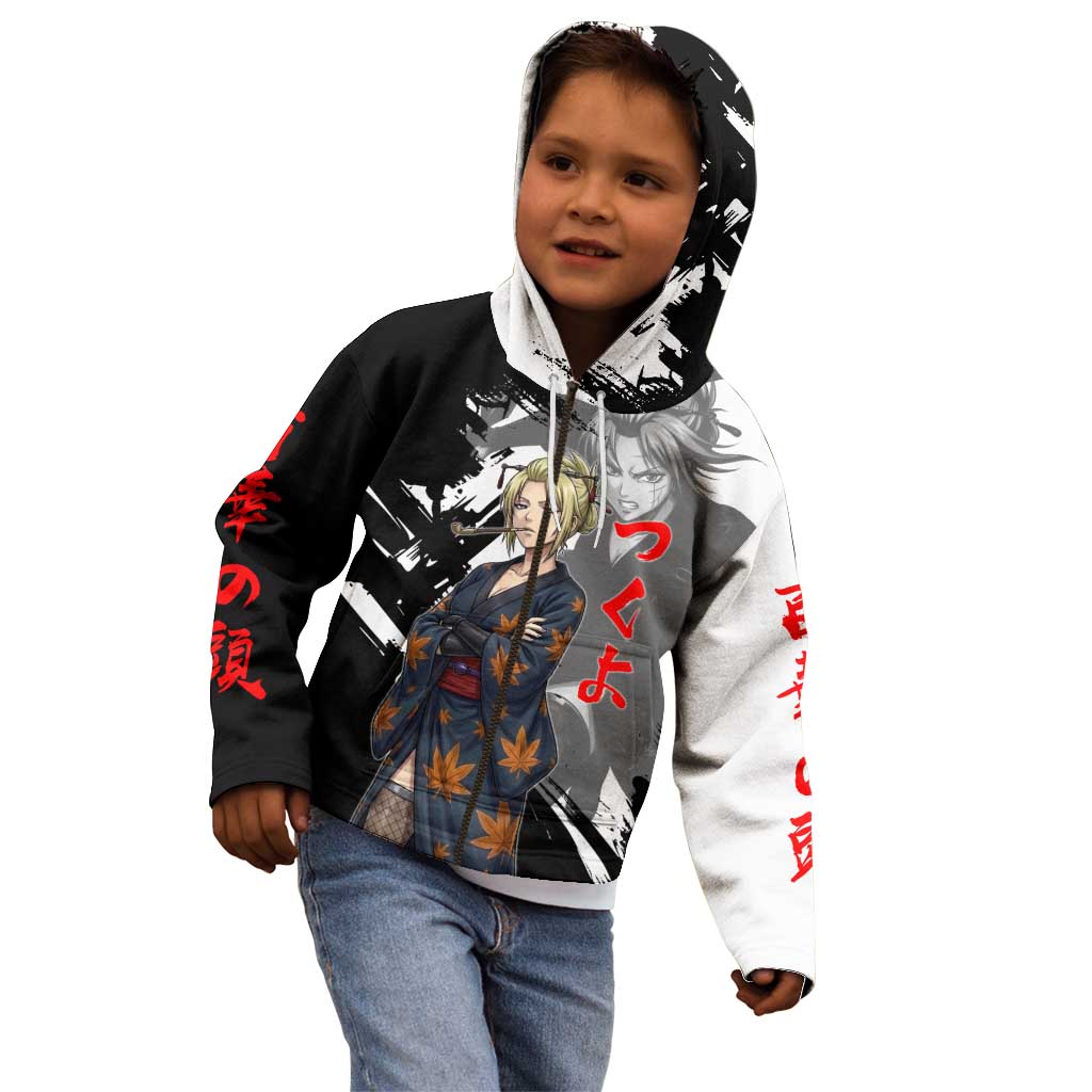 Tsukuyo Kid Hoodie Edo Shinobi Ink Brush Style