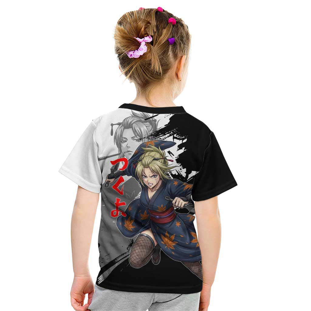 Tsukuyo Kid T Shirt Edo Shinobi Ink Brush Style