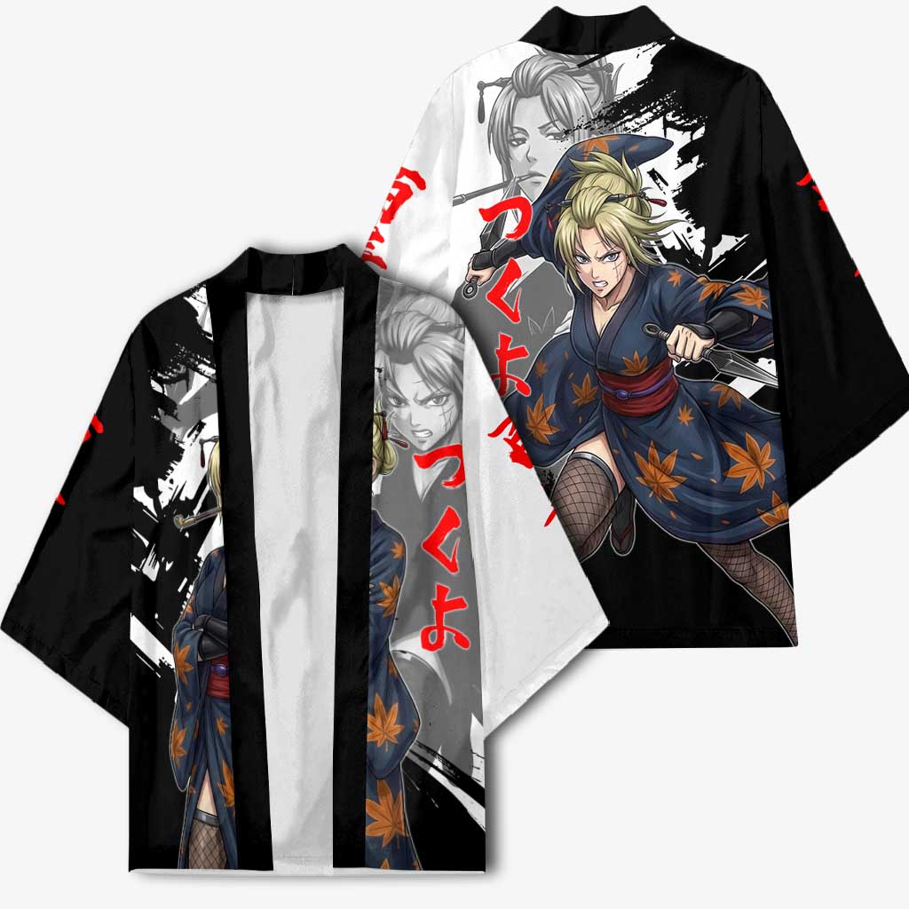 Tsukuyo Kimono Edo Shinobi Ink Brush Style