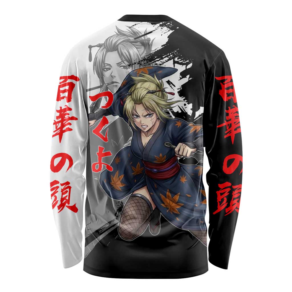 Tsukuyo Long Sleeve Shirt Edo Shinobi Ink Brush Style