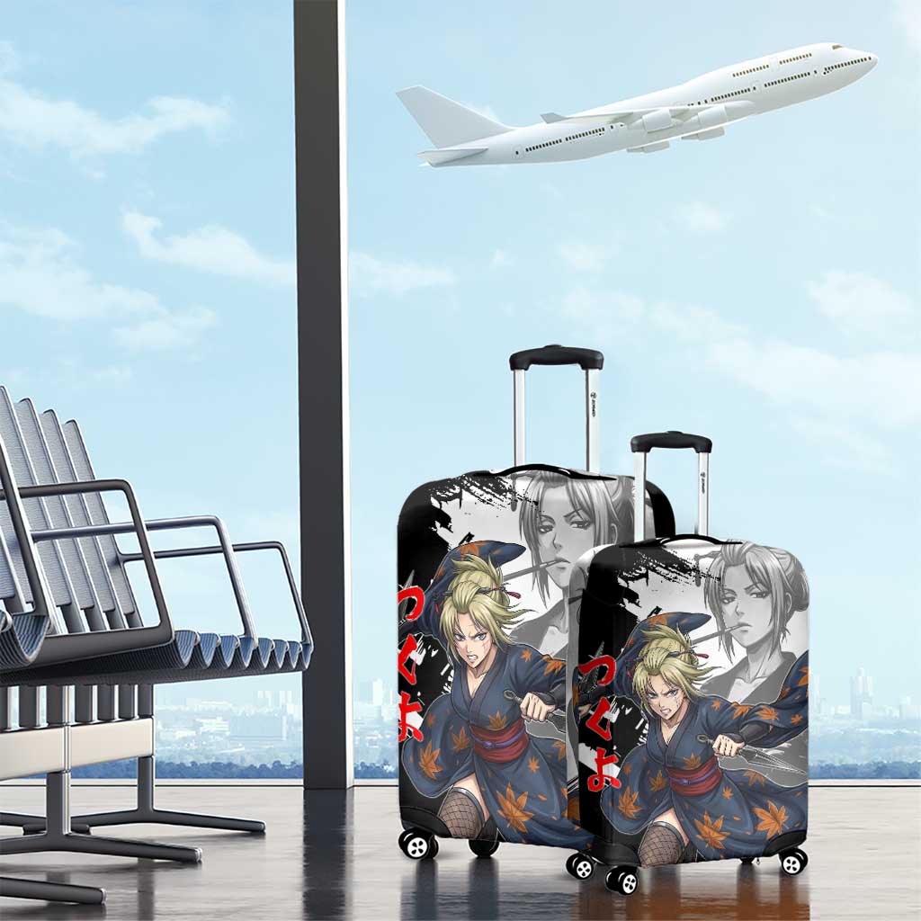 Tsukuyo Luggage Cover Edo Shinobi Ink Brush Style