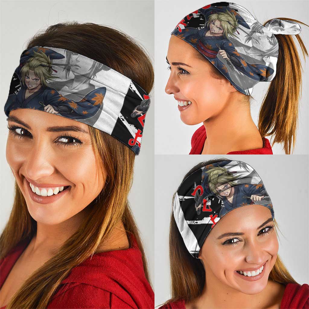 Tsukuyo Neck Gaiter Edo Shinobi Ink Brush Style