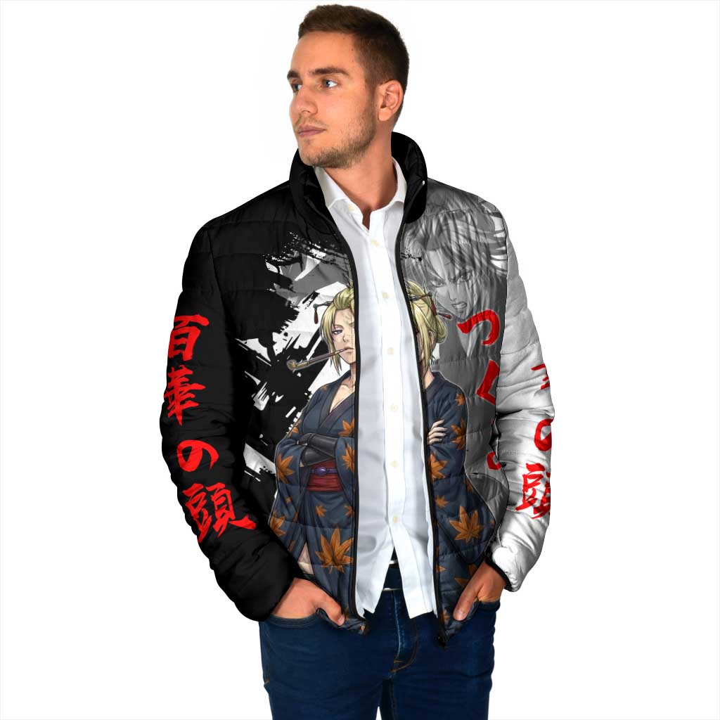 Tsukuyo Padded Jacket Edo Shinobi Ink Brush Style