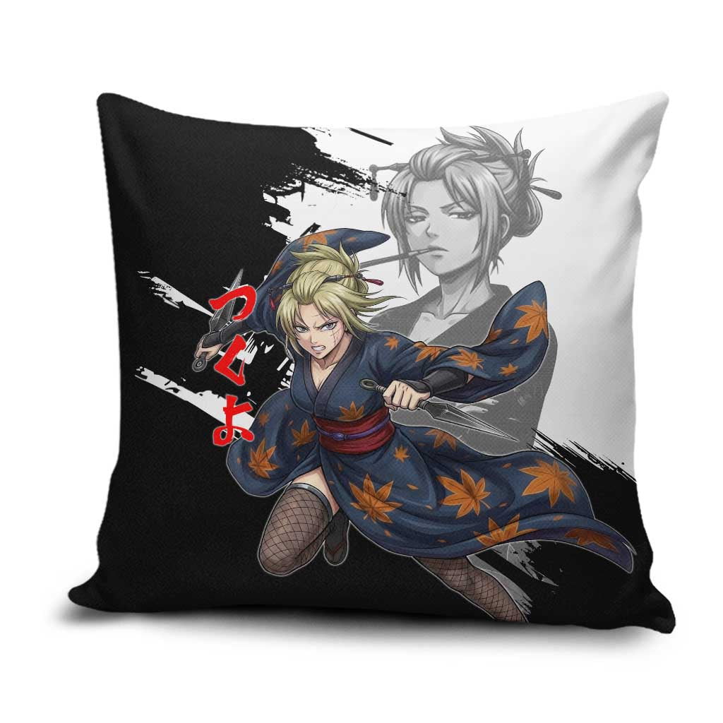 Tsukuyo Pillow Cover Edo Shinobi Ink Brush Style
