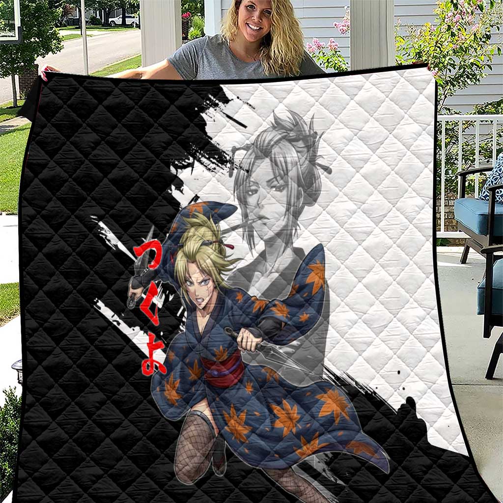 Tsukuyo Quilt Edo Shinobi Ink Brush Style