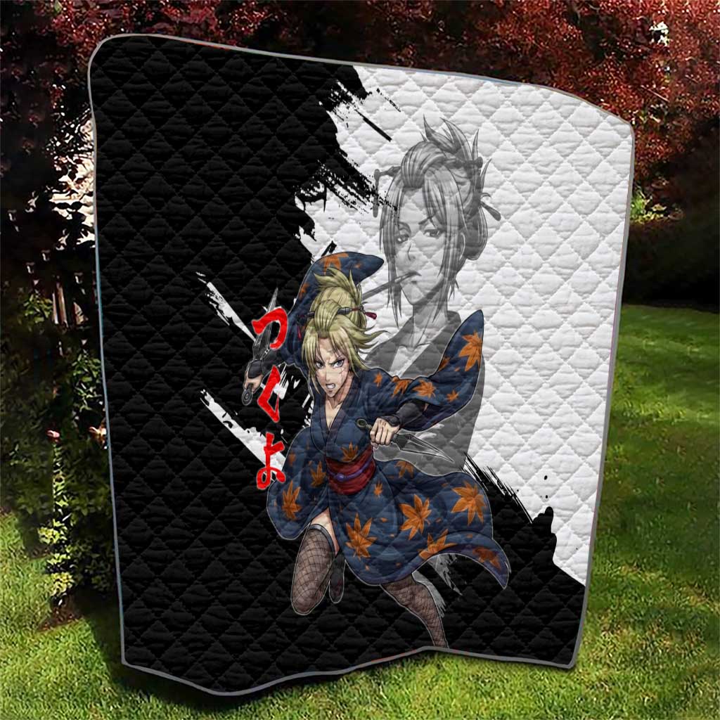 Tsukuyo Quilt Edo Shinobi Ink Brush Style