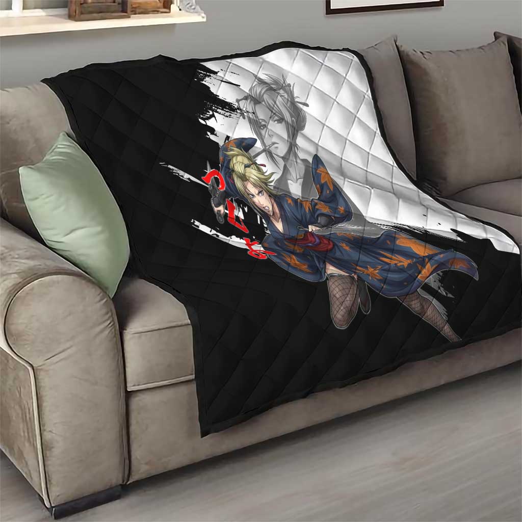 Tsukuyo Quilt Edo Shinobi Ink Brush Style