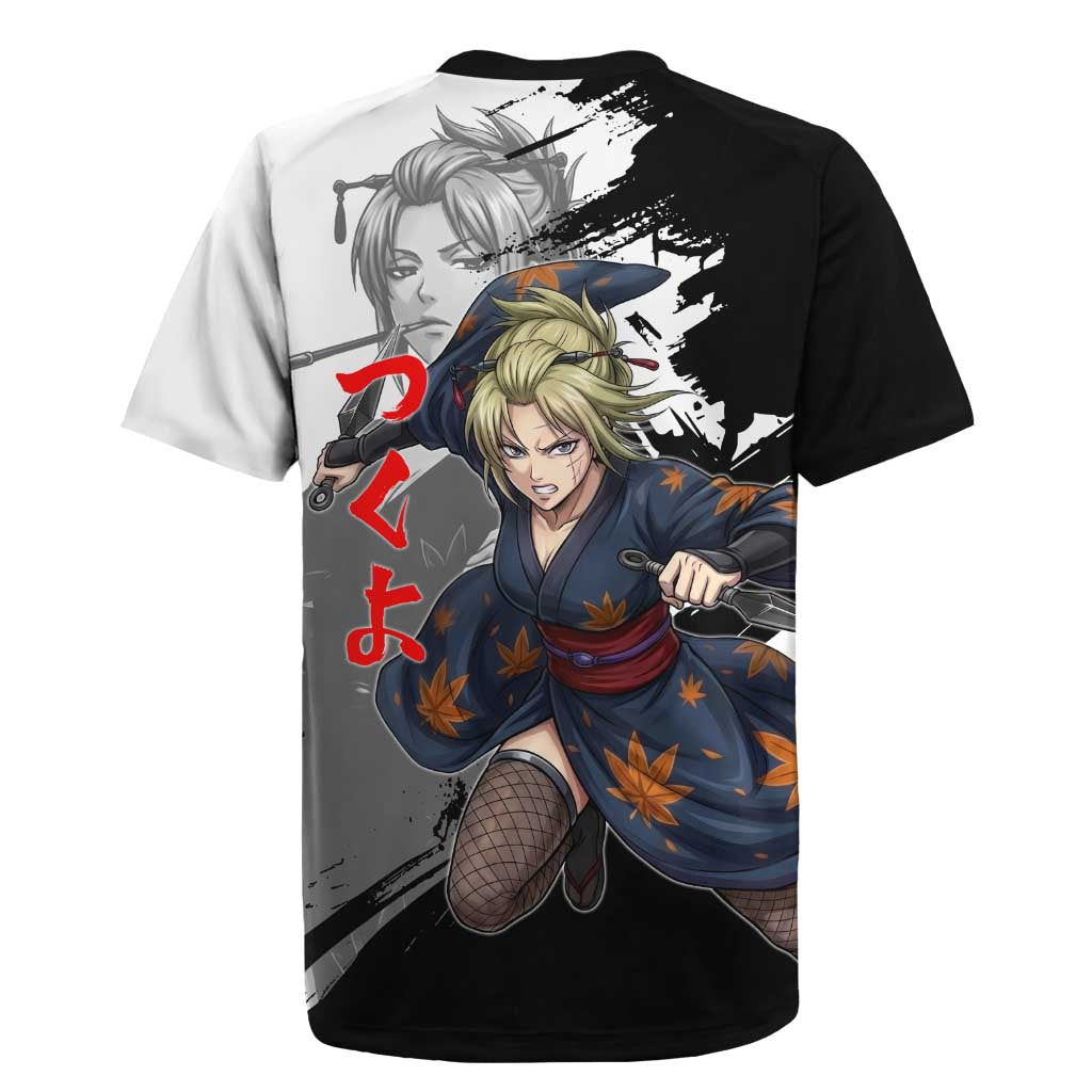 Tsukuyo Rugby Jersey Edo Shinobi Ink Brush Style