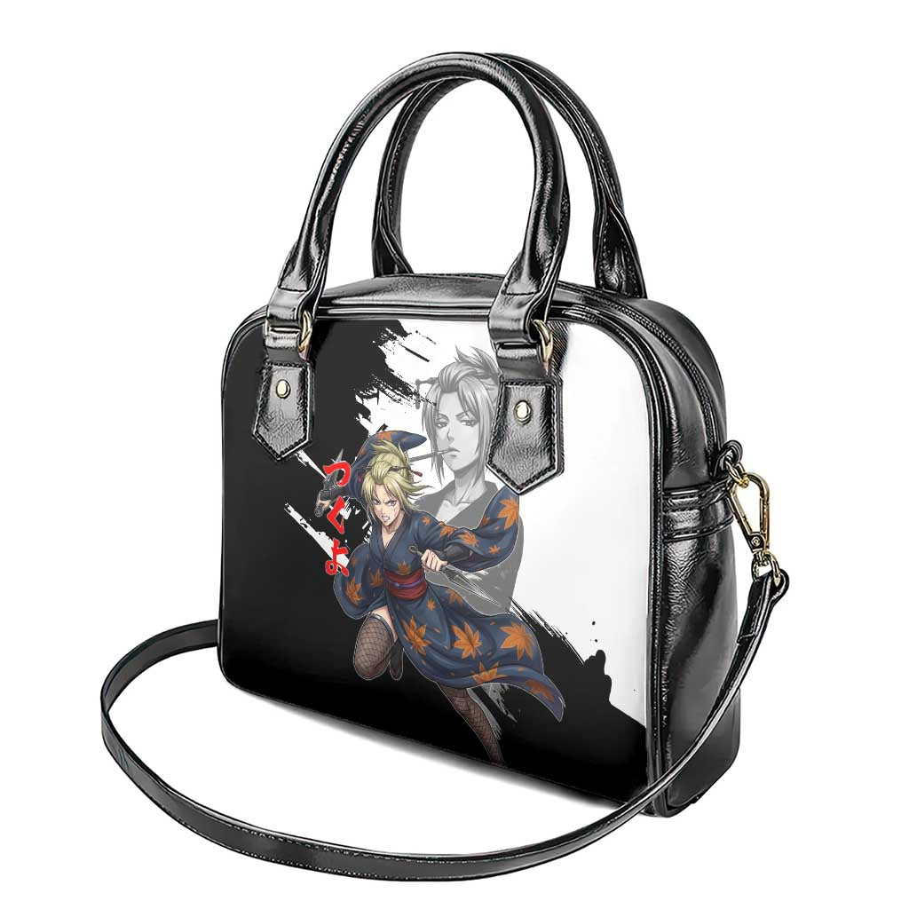 Tsukuyo Shoulder Handbag Edo Shinobi Ink Brush Style