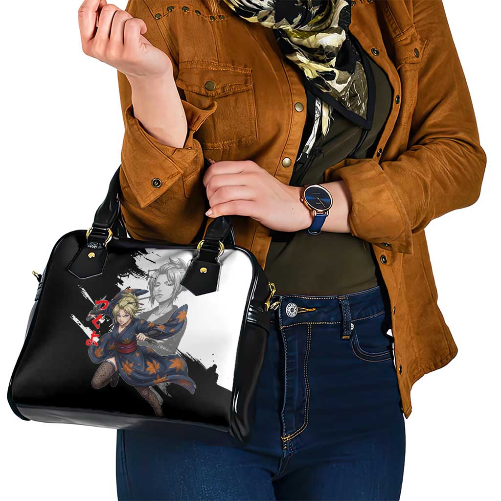 Tsukuyo Shoulder Handbag Edo Shinobi Ink Brush Style