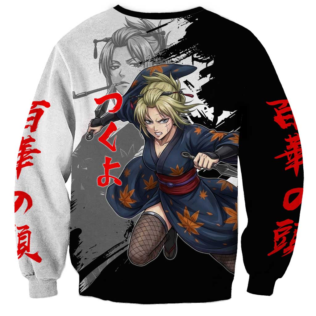 Tsukuyo Sweatshirt Edo Shinobi Ink Brush Style