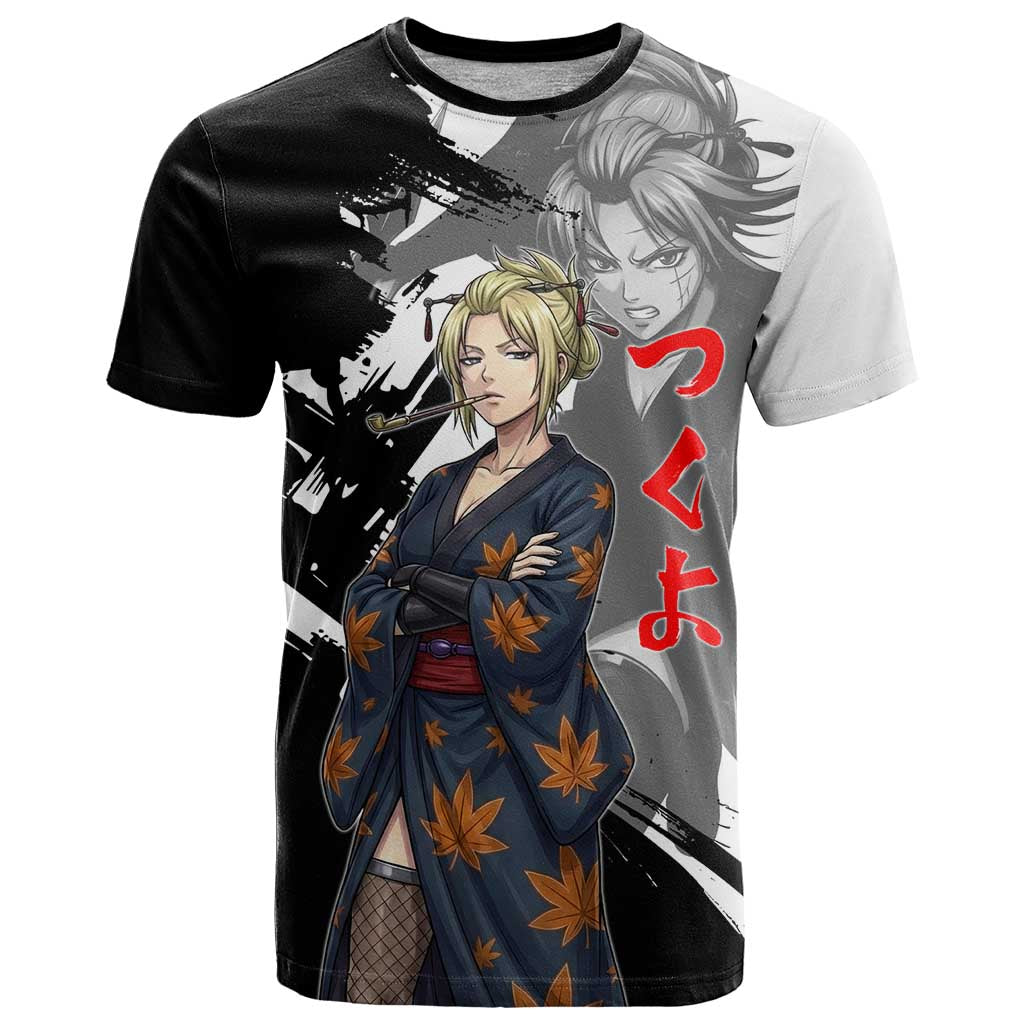 Tsukuyo T Shirt Edo Shinobi Ink Brush Style