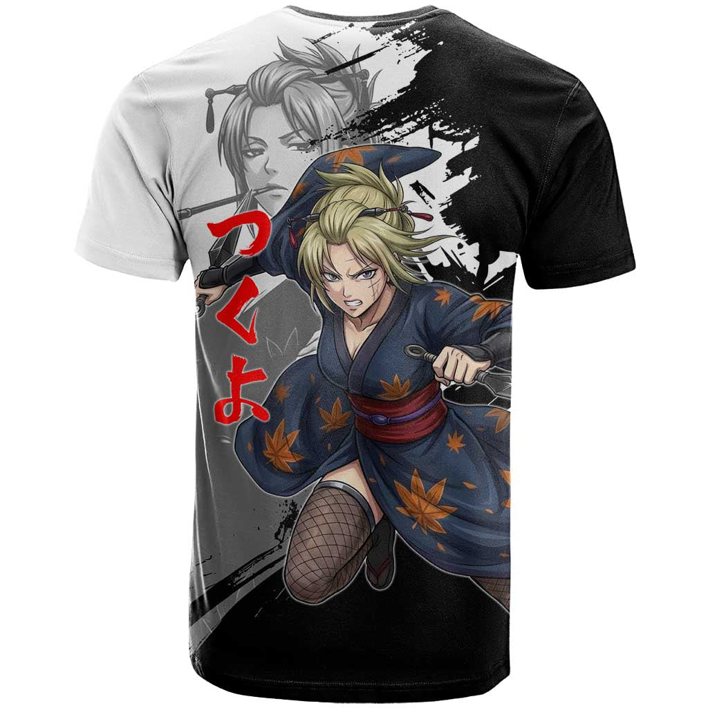 Tsukuyo T Shirt Edo Shinobi Ink Brush Style