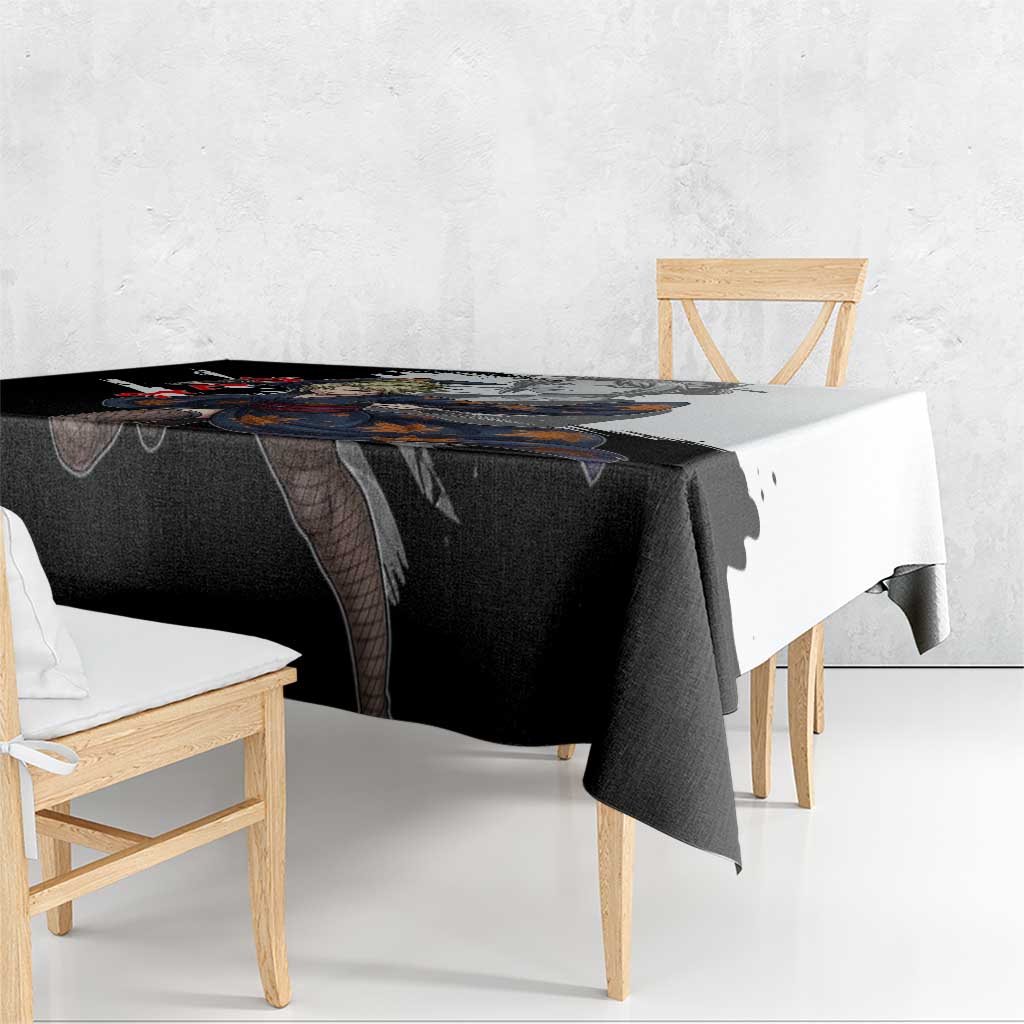 Tsukuyo Tablecloth Edo Shinobi Ink Brush Style