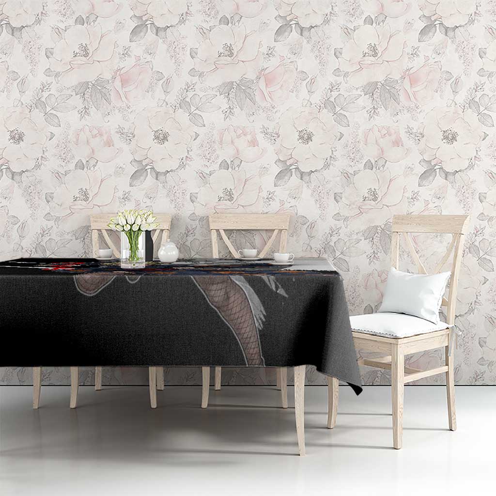 Tsukuyo Tablecloth Edo Shinobi Ink Brush Style
