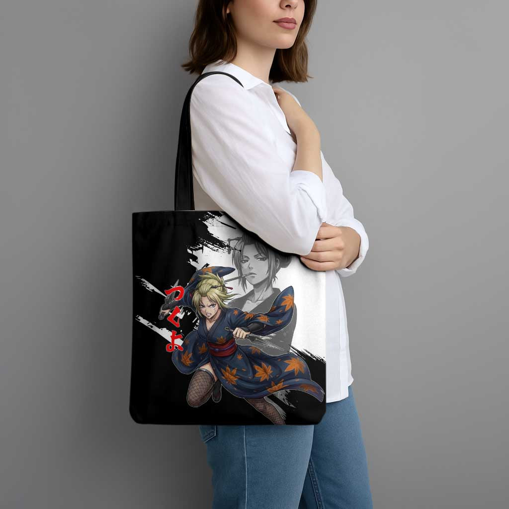 Tsukuyo Tote Bag Edo Shinobi Ink Brush Style