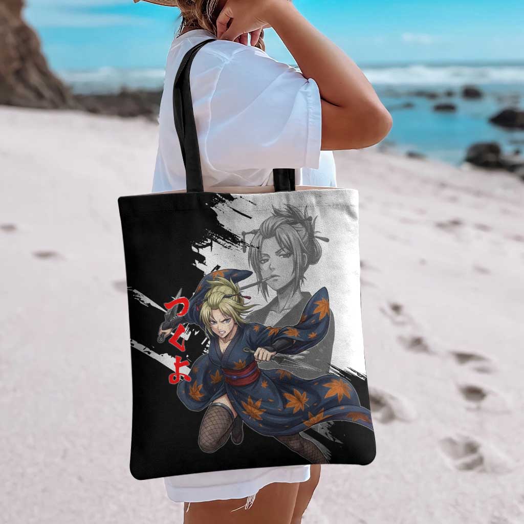 Tsukuyo Tote Bag Edo Shinobi Ink Brush Style