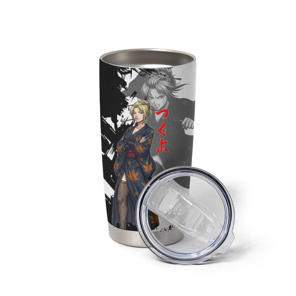 Tsukuyo Tumbler Cup Edo Shinobi Ink Brush Style