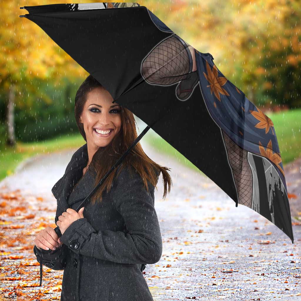 Tsukuyo Umbrella Edo Shinobi Ink Brush Style