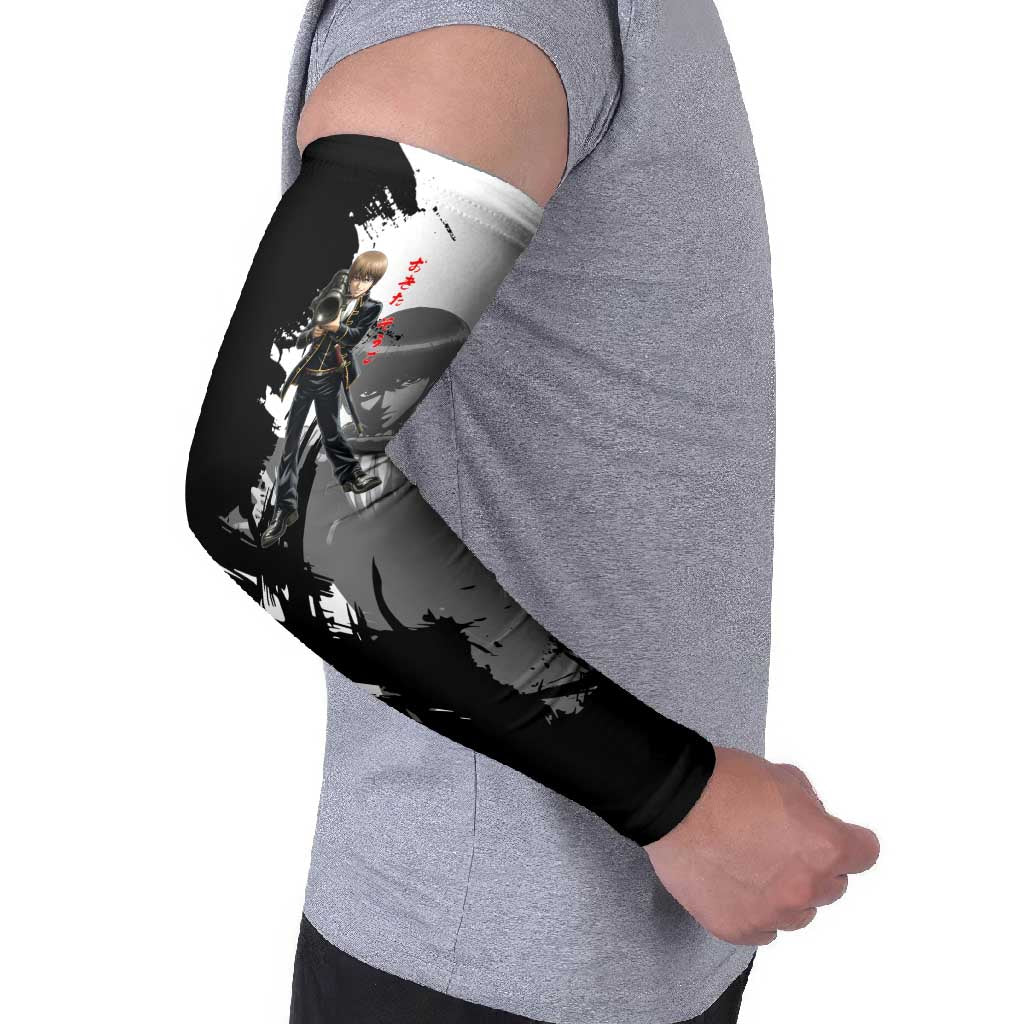 Okita Sougo Arm Sleeves Modern Shinsengumi Ink Splash Style
