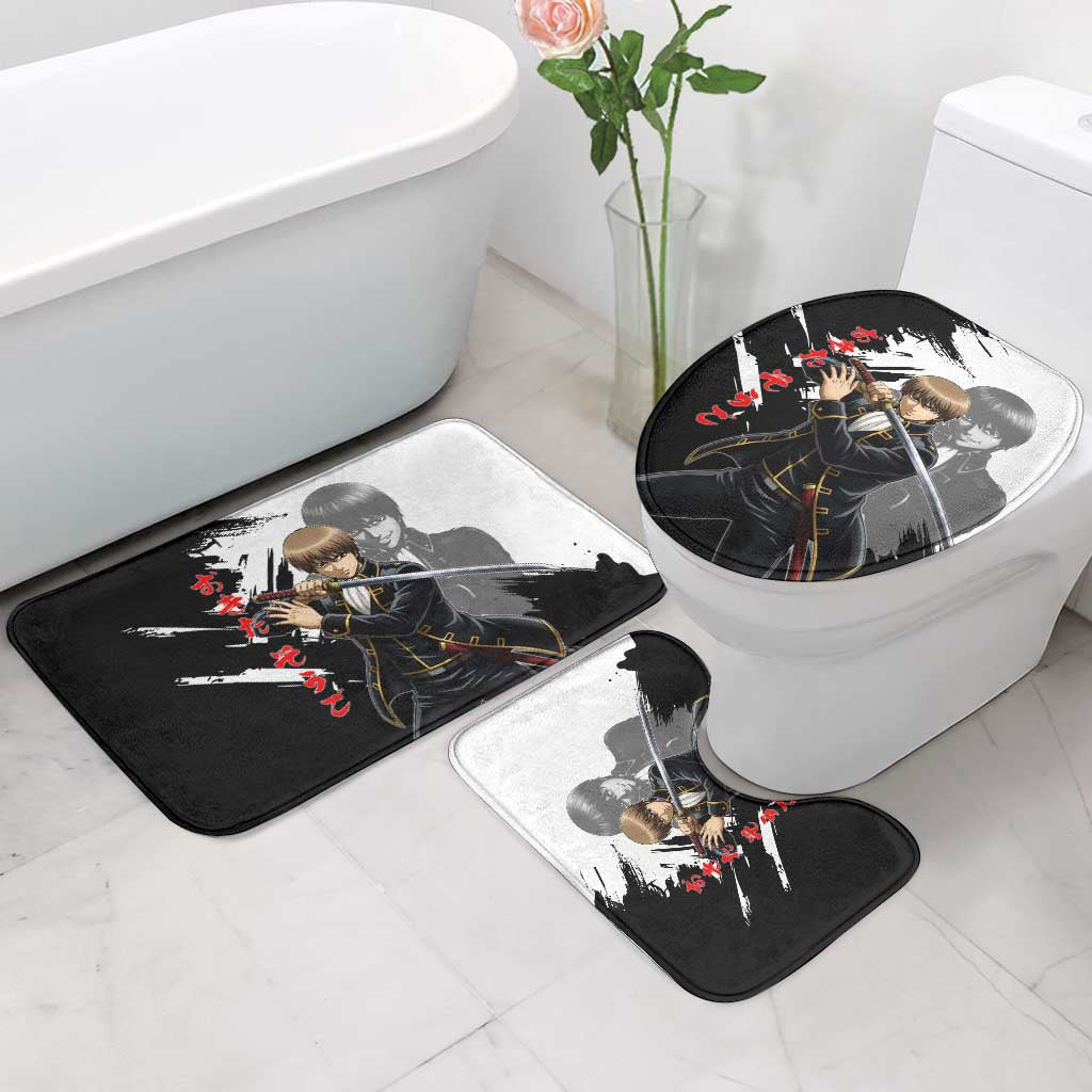 Okita Sougo Bathroom Set Modern Shinsengumi Ink Splash Style