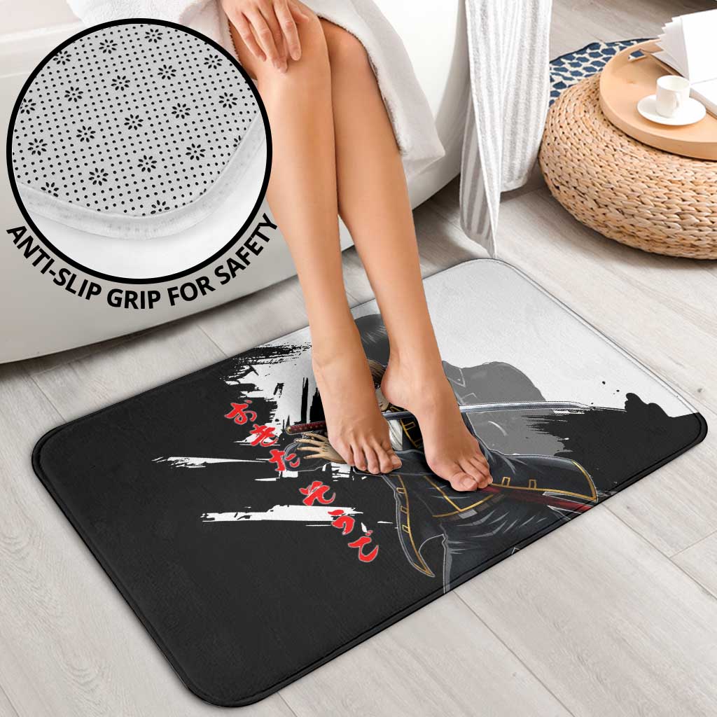 Okita Sougo Bathroom Set Modern Shinsengumi Ink Splash Style