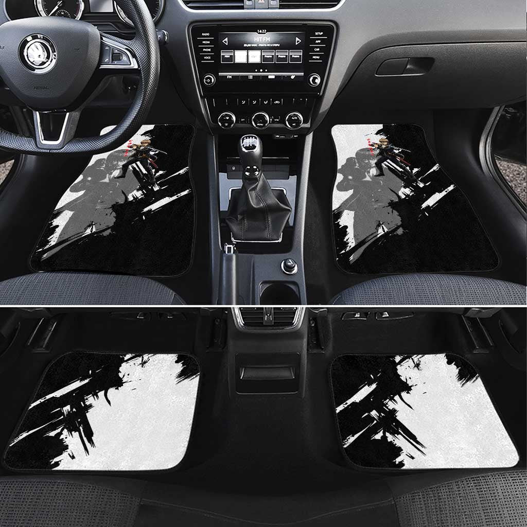 Okita Sougo Car Mats Modern Shinsengumi Ink Splash Style
