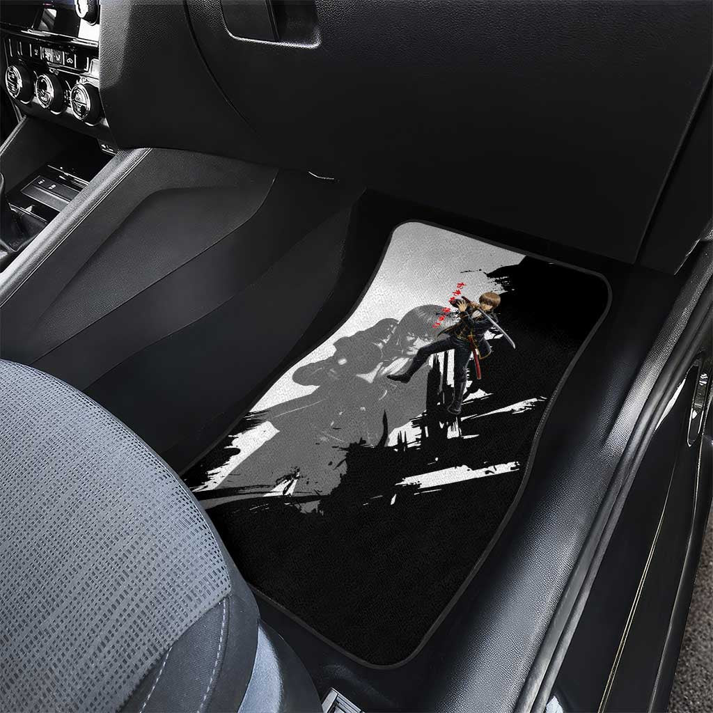 Okita Sougo Car Mats Modern Shinsengumi Ink Splash Style