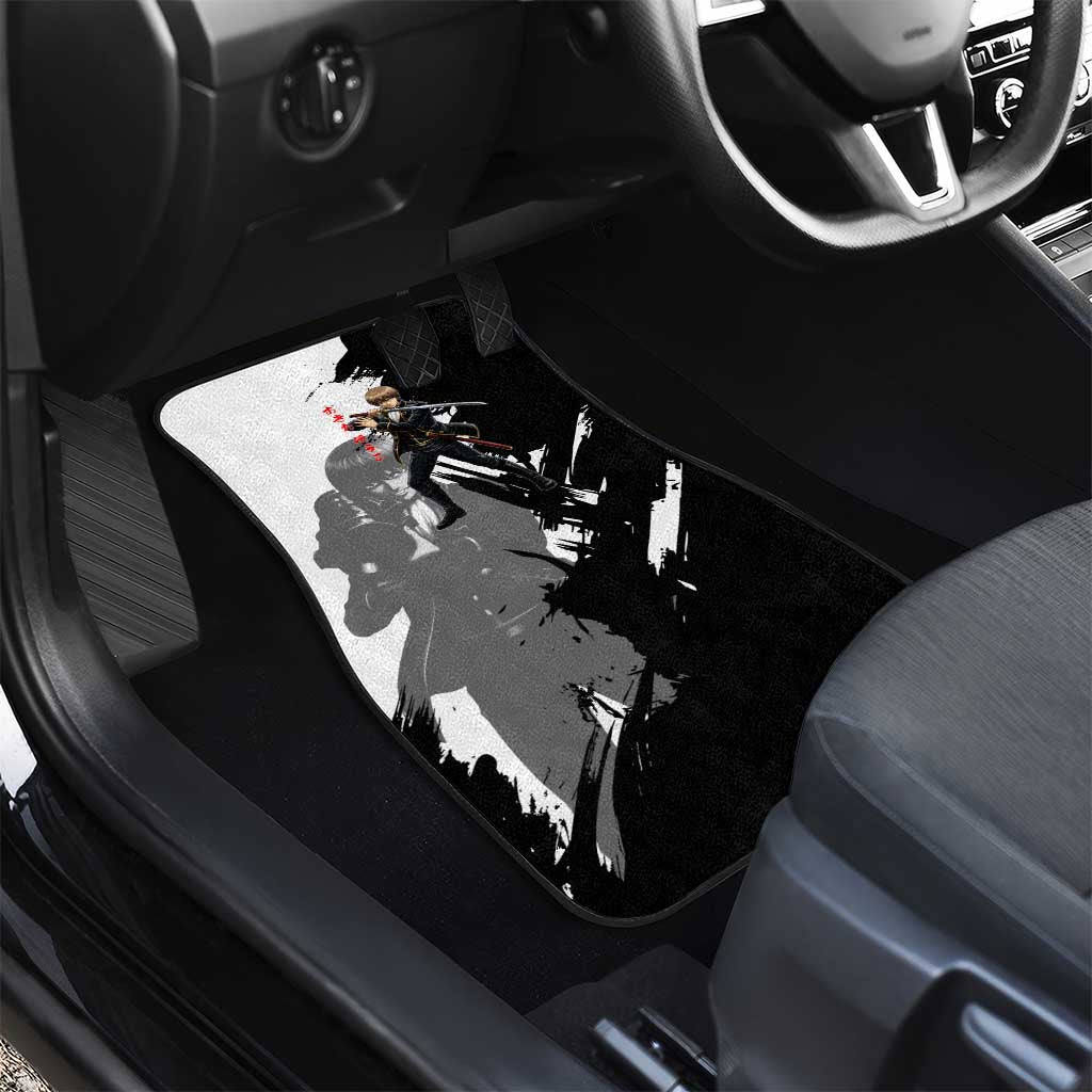 Okita Sougo Car Mats Modern Shinsengumi Ink Splash Style