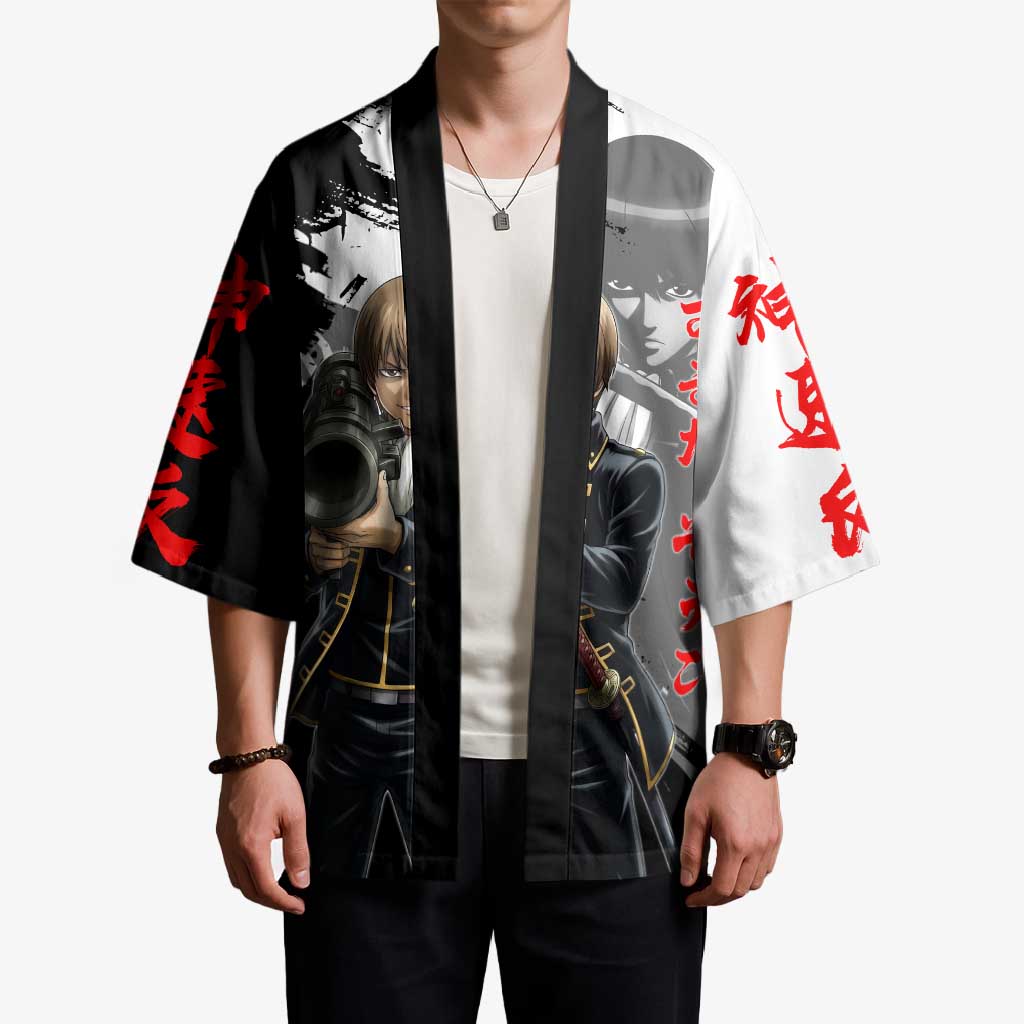 Okita Sougo Kimono Modern Shinsengumi Ink Splash Style