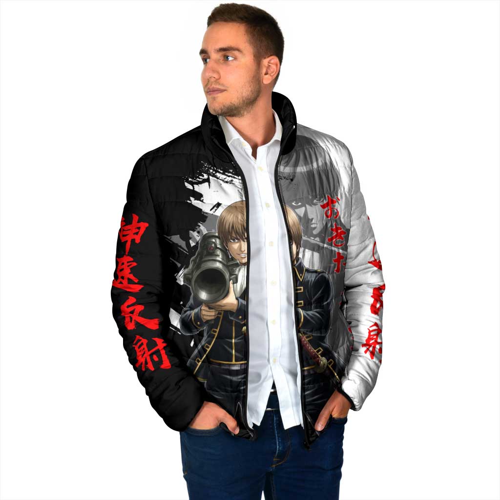 Okita Sougo Padded Jacket Modern Shinsengumi Ink Splash Style
