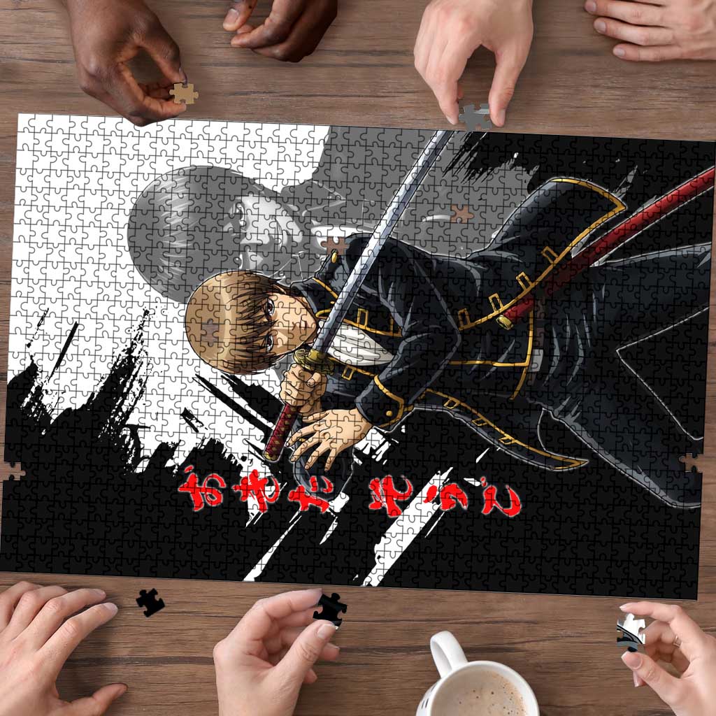 Okita Sougo Puzzle Modern Shinsengumi Ink Splash Style