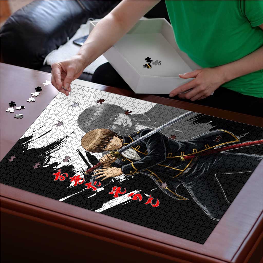 Okita Sougo Puzzle Modern Shinsengumi Ink Splash Style