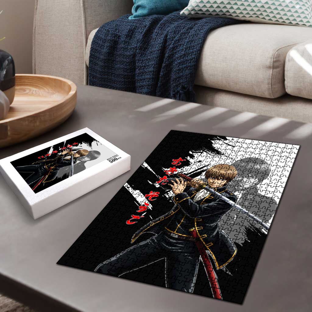 Okita Sougo Puzzle Modern Shinsengumi Ink Splash Style